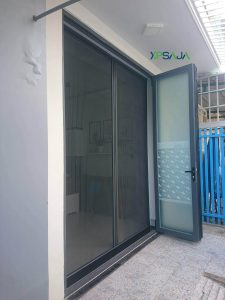 Cửa lưới chống muỗi xếp có ray