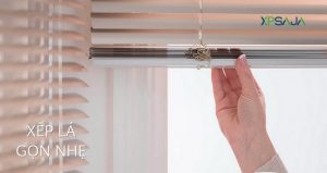 Mành sáo nhôm xếp ngang