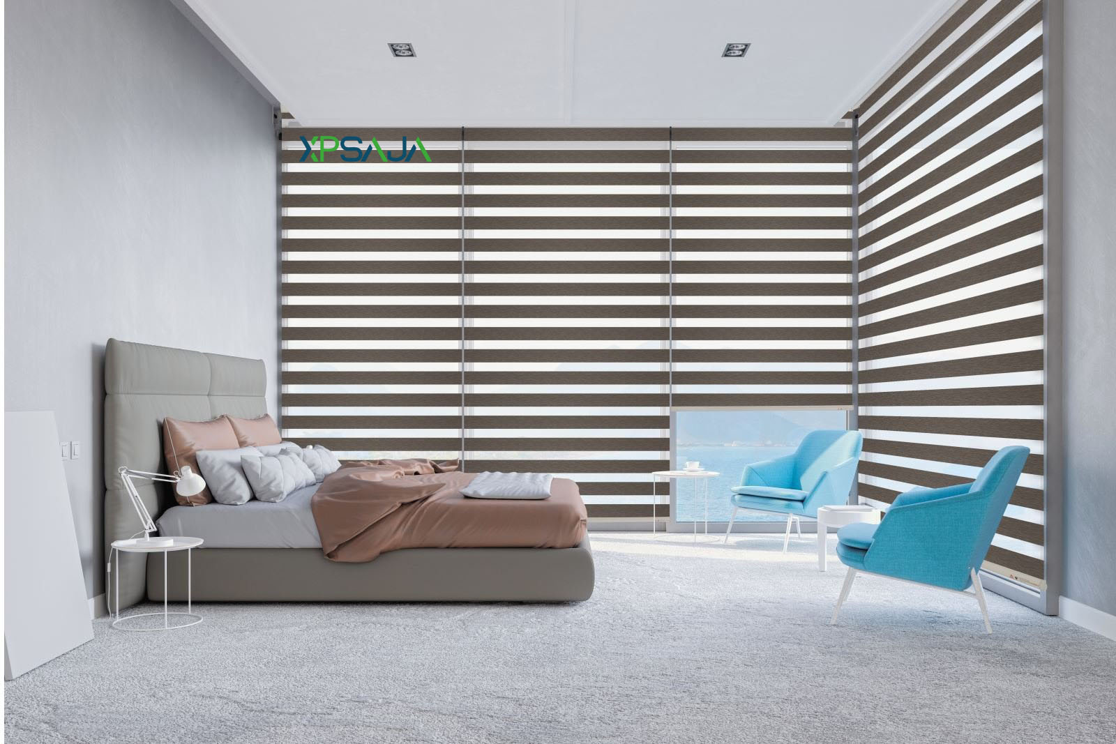 Rèm cửa cầu vồng Hàn Quốc cho phòng ngủ